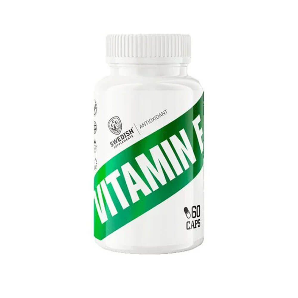 Swedish Supplements Vitamin E, 60 caps i gruppen Kosttilskud & Fdevarer / Vitaminer / E-vitamin hos Tillskottsbolaget (SS668893)