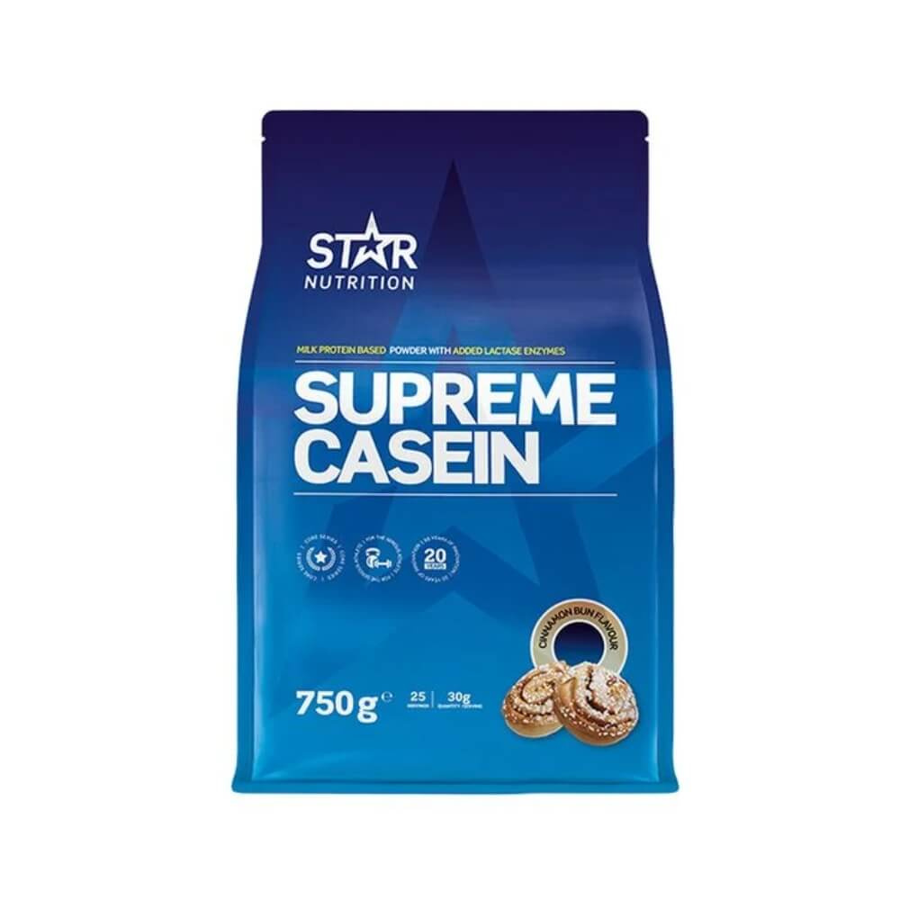 Star Nutrition Supreme Casein, 750 g i gruppen Kosttilskud & Fdevarer / Proteinpulver / Kaseinprotein hos Tillskottsbolaget (STAR004)