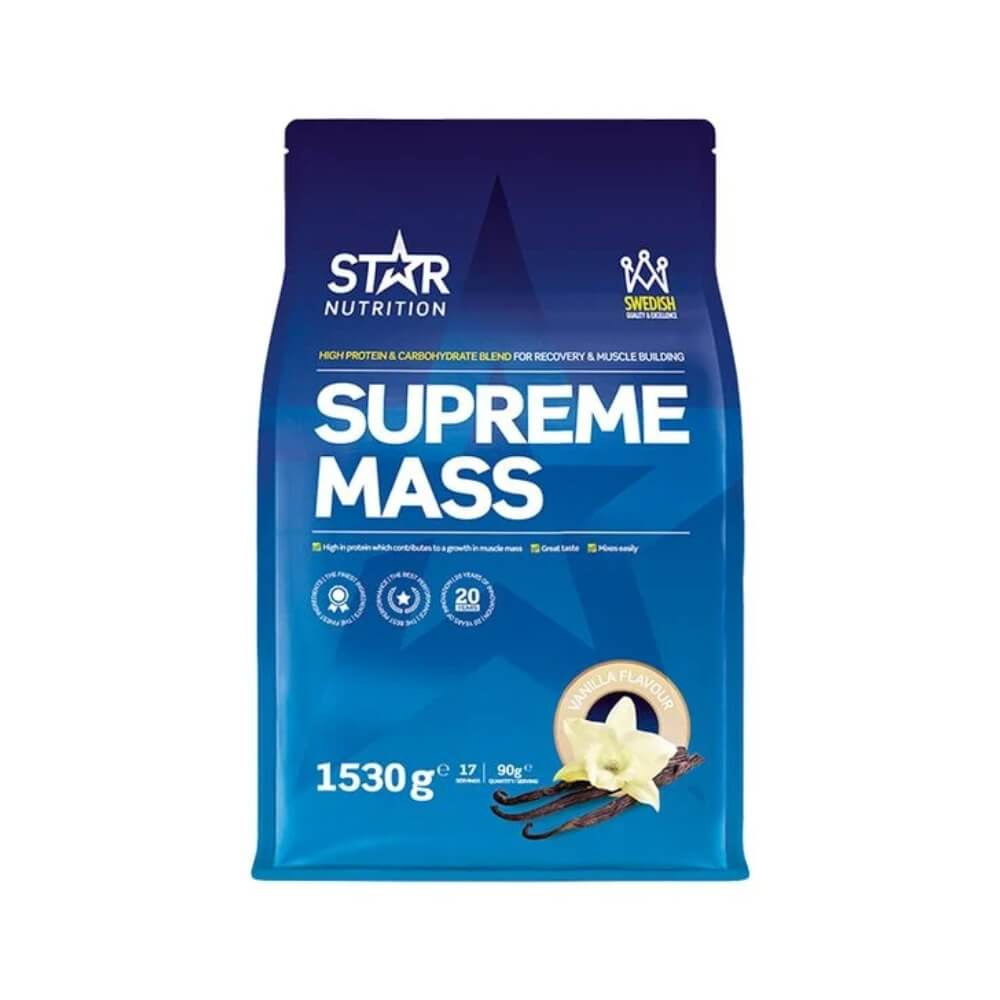 Star Nutrition Supreme Mass, 1530 g i gruppen Emne / Svensk kosttilskud hos Tillskottsbolaget (STAR005)