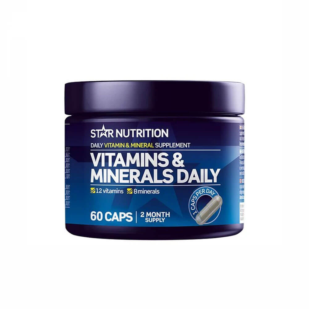 Star Nutrition Vitamins & Minerals Daily, 60 caps i gruppen Kosttilskud & Fdevarer / Vitaminer / Multivitamin hos Tillskottsbolaget (STAR0432)
