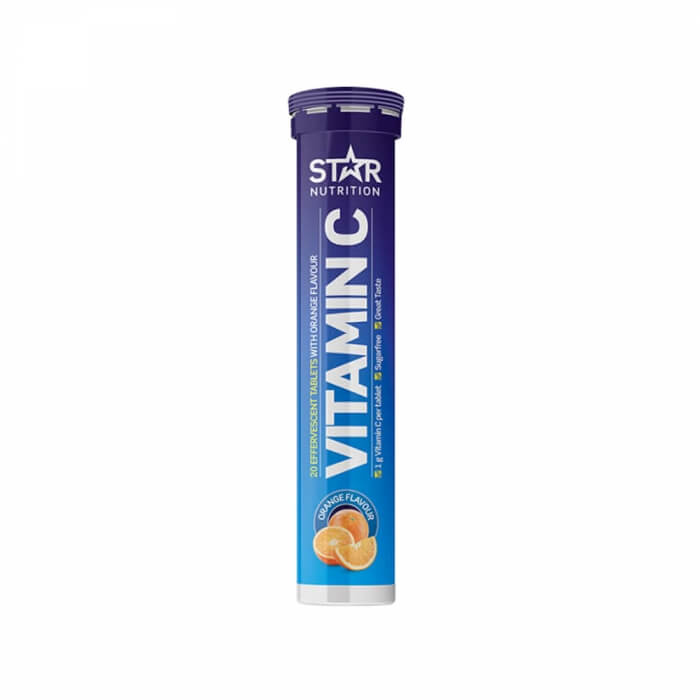 Star Nutrition Vitamin-C, 20 brustabletter i gruppen Kosttilskud & Fdevarer / Sundhedskost / Antioxidanter hos Tillskottsbolaget (STAR04322)