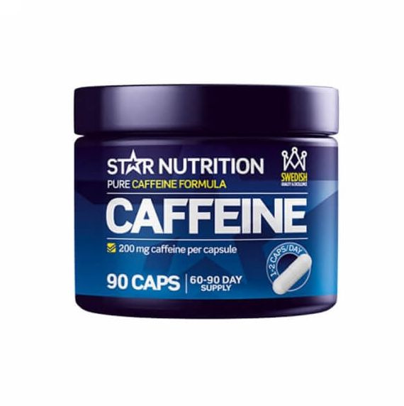 Star Nutrition Caffeine, 200 mg, 90 caps i gruppen Kosttilskud & Fdevarer / Prstationsforbedringer / Koffein hos Tillskottsbolaget (STAR0533)