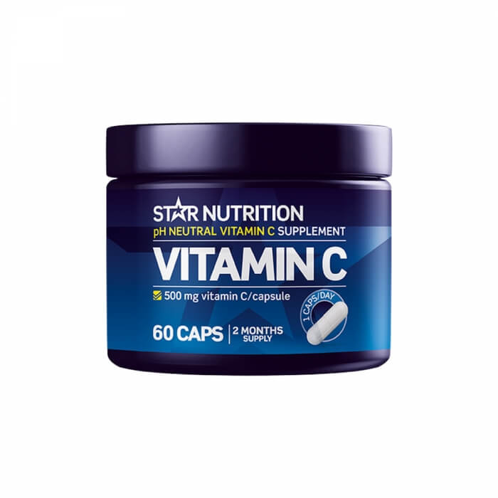 Star Nutrition Vitamin C, 60 caps i gruppen Kosttilskud & Fdevarer / Sundhedskost / Antioxidanter hos Tillskottsbolaget (STAR75833)
