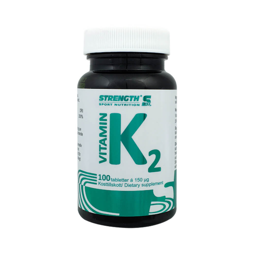 Strength Vitamin K2, 100 tabs i gruppen Kosttilskud & Fdevarer / Vitaminer / Vitamin K2 + D3 hos Tillskottsbolaget (STRENGTH7584)