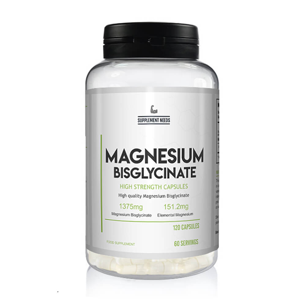 Supplement Needs Magnesium Bisglycinate, 120 caps i gruppen Kosttilskud & Fdevarer / Mineraler / Magnesium hos Tillskottsbolaget (SUPPNEEDS4321)