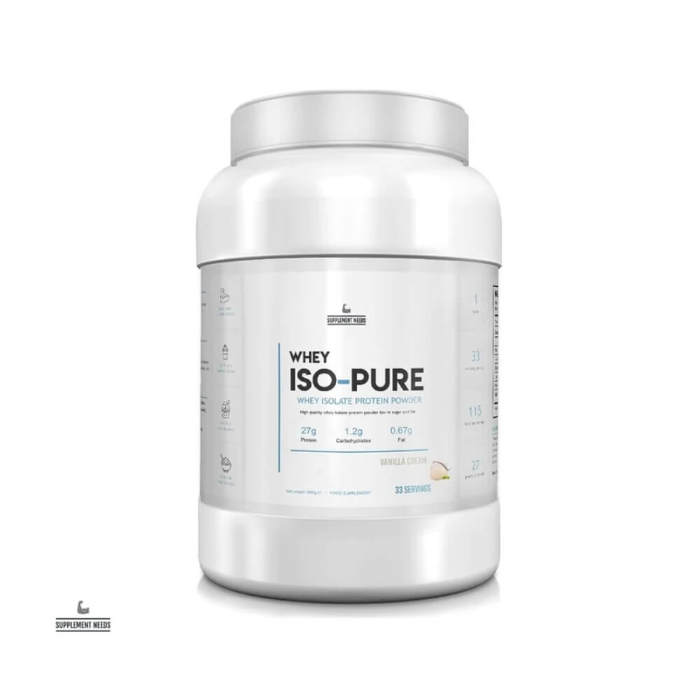 Supplement Needs Whey ISO-Pure, 1 kg i gruppen Kosttilskud & Fdevarer / Proteinpulver / Isolatprotein hos Tillskottsbolaget (SUPPNEEDS600)