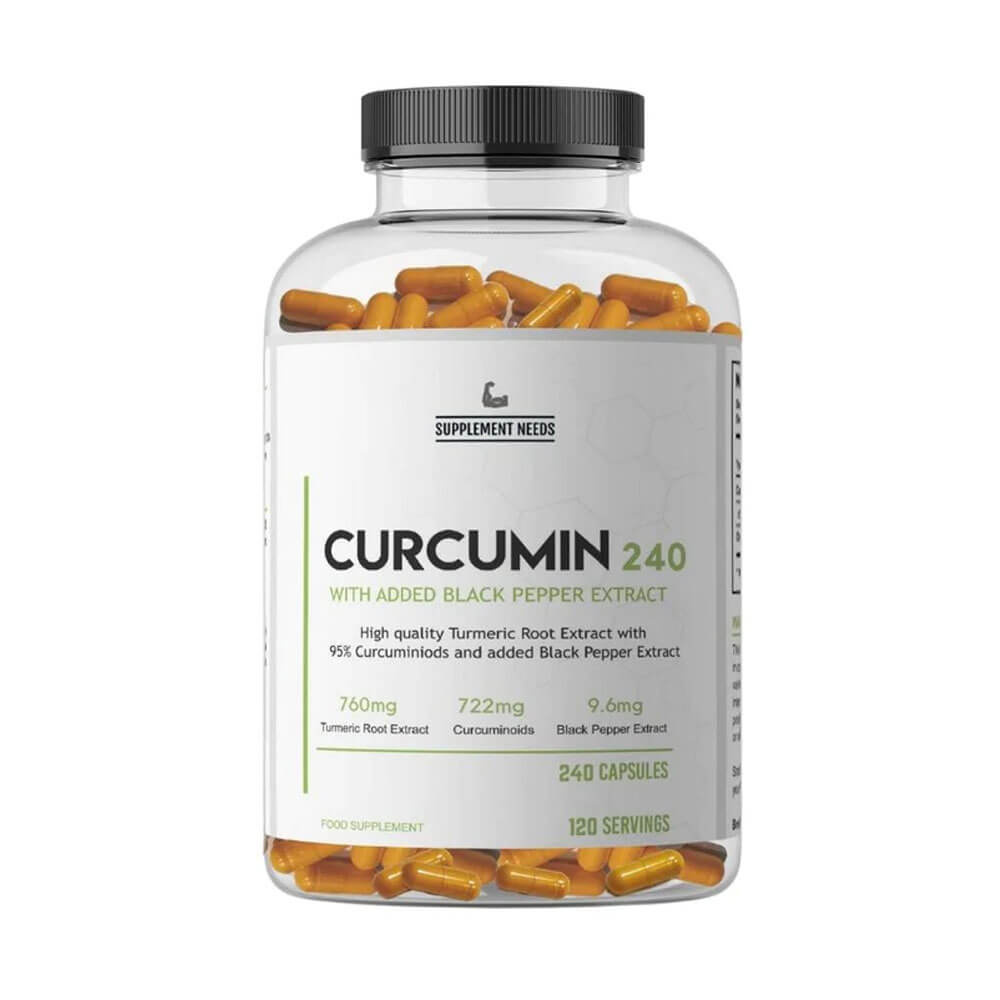 Supplement Needs Curcumin with Black Pepper Extract, 240 caps i gruppen Kosttilskud & Fdevarer / Sundhedskost / Curcumin hos Tillskottsbolaget (SUPPNEEDS6347)