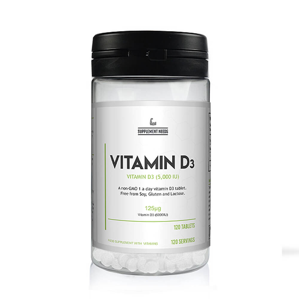 Supplement Needs Vitamin D3, 120 tabs i gruppen Kosttilskud & Fdevarer / Vitaminer / D-vitamin hos Tillskottsbolaget (SUPPNEEDS6783)