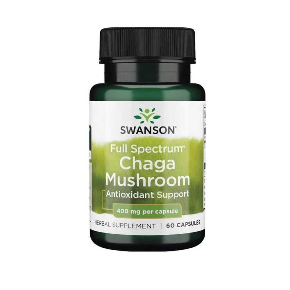 Swanson Full Spectrum Chaga Mushroom, 400 mg, 60 caps i gruppen Emne / Glutenfrie kosttilskud hos Tillskottsbolaget (SWANSON56677)
