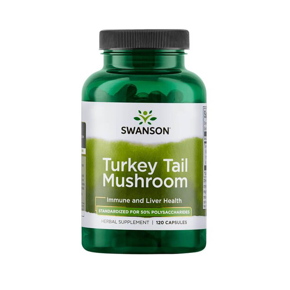 Swanson Turkey Tail Mushroom, 120 caps i gruppen Kosttilskud & Fdevarer / Sundhedskost / Antioxidanter hos Tillskottsbolaget (SWANSON6746)