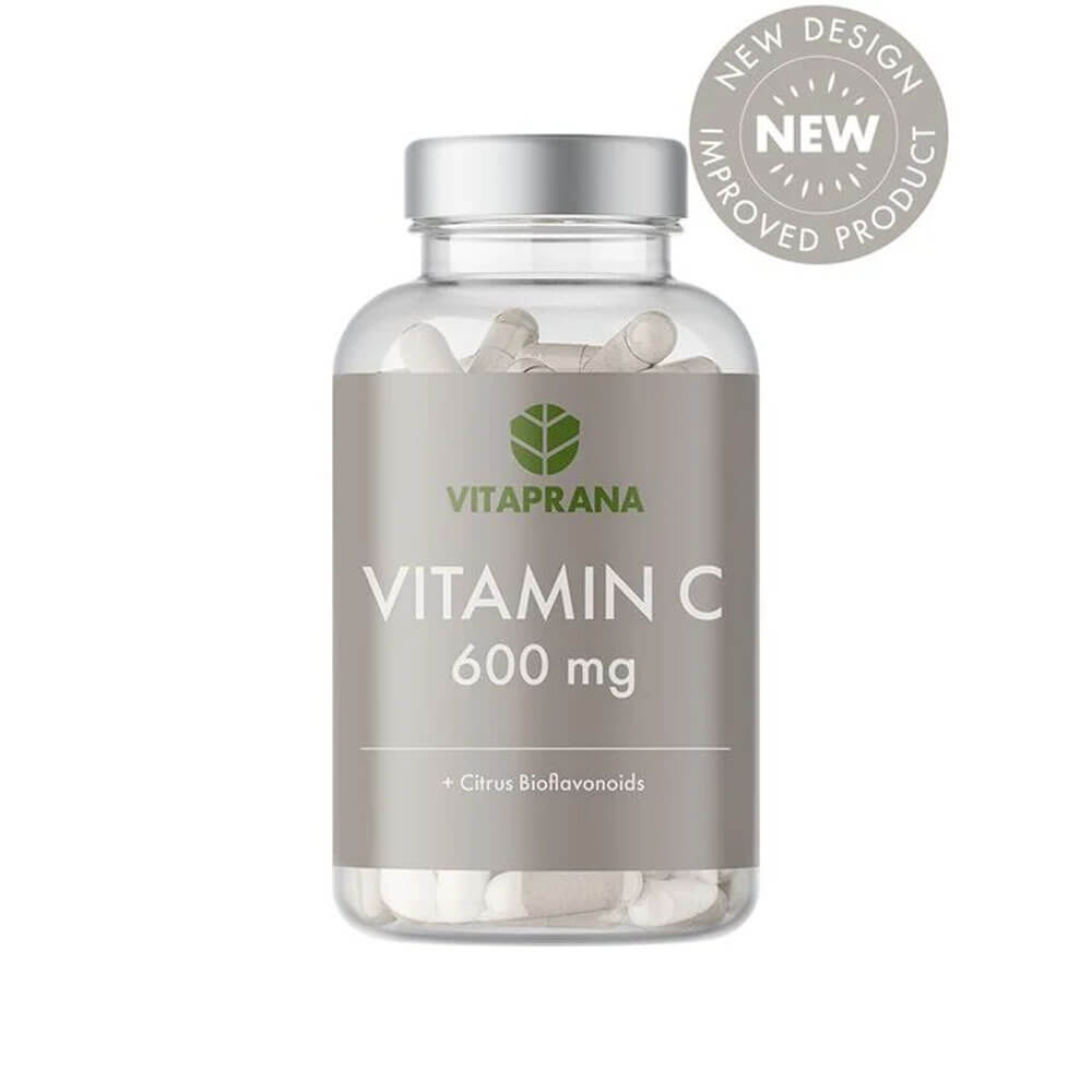 Vitaprana Vitamin C, 600 mg + Bioflavonoids, 100 caps i gruppen Kosttilskud & Fdevarer / Vitaminer / C-vitamin hos Tillskottsbolaget (VITAPRANA6135)