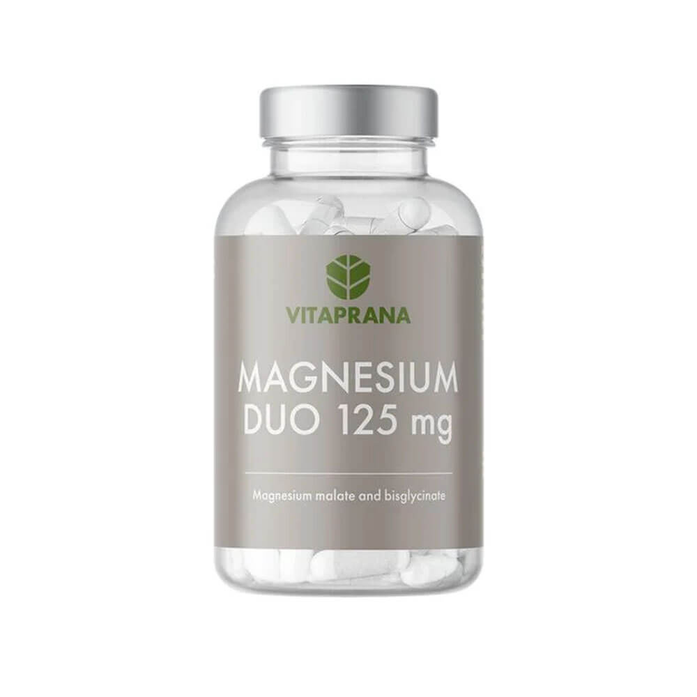 Vitaprana Magnesium Duo 125 mg, 100 caps i gruppen Kosttilskud & Fdevarer / Mineraler / Magnesium hos Tillskottsbolaget (VITAPRANA6722)