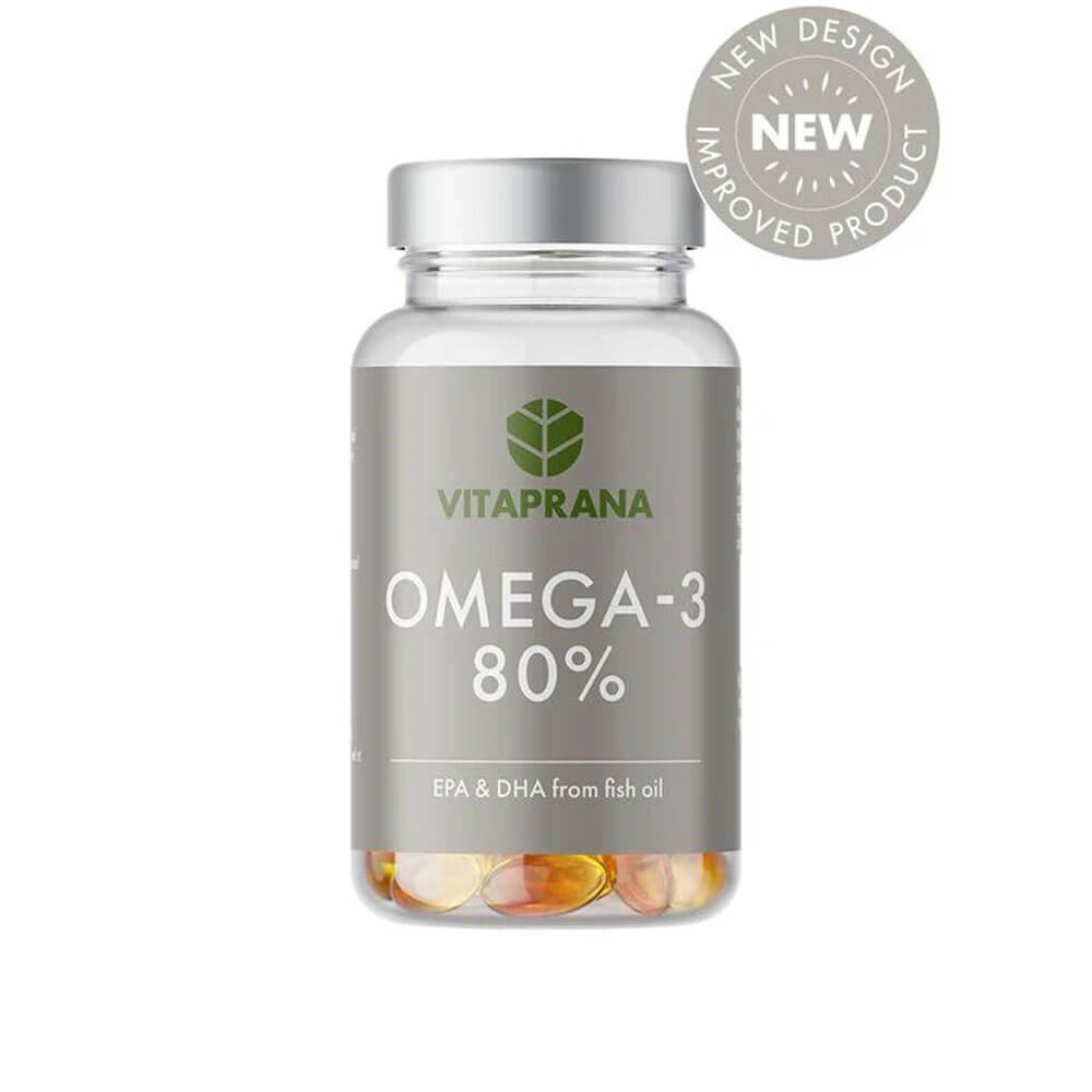 Vitaprana Omega-3 80%, 95 caps i gruppen Kosttilskud & Fdevarer / Omega-3 & Fedtsyrer / Omega-3 hos Tillskottsbolaget (VITAPRANA7546)