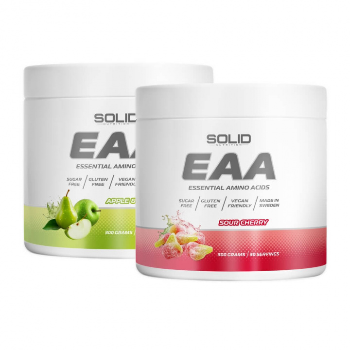 2 x SOLID Nutrition EAA, 300 g i gruppen Kosttilskud & Fødevarer / Aminosyrer / EAA hos Tillskottsbolaget (2SOLIDEAA)