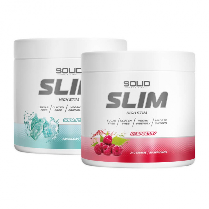2 x SOLID Nutrition SLIM, 240 g i gruppen Kosttilskud & Fødevarer / Vægttab / Fedtforbrænder hos Tillskottsbolaget (2SOLIDSLIM)