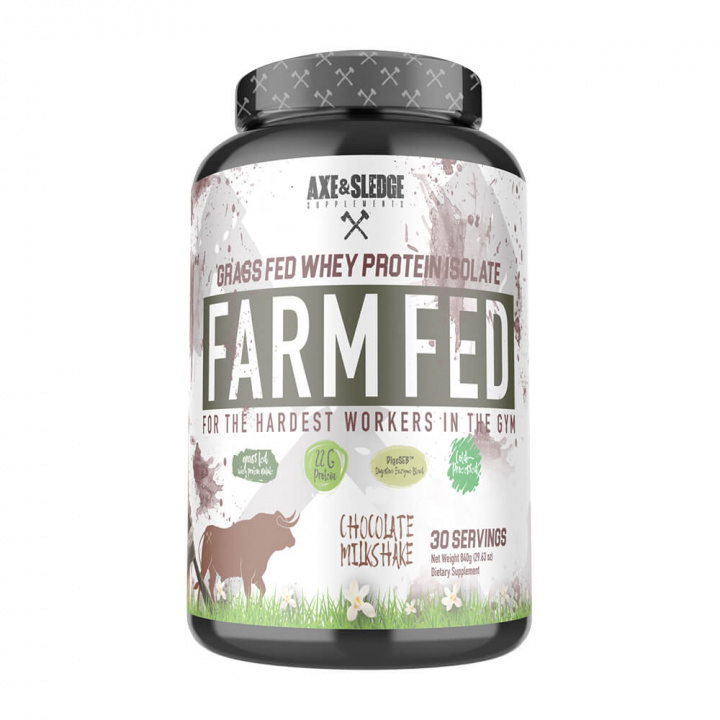 Axe & Sledge Farm Fed, 30 serv. (Chocolate Milkshake) i gruppen Kosttilskud & Fødevarer / Proteinpulver / Isolatprotein hos Tillskottsbolaget (AXESLEDGE6574-1)