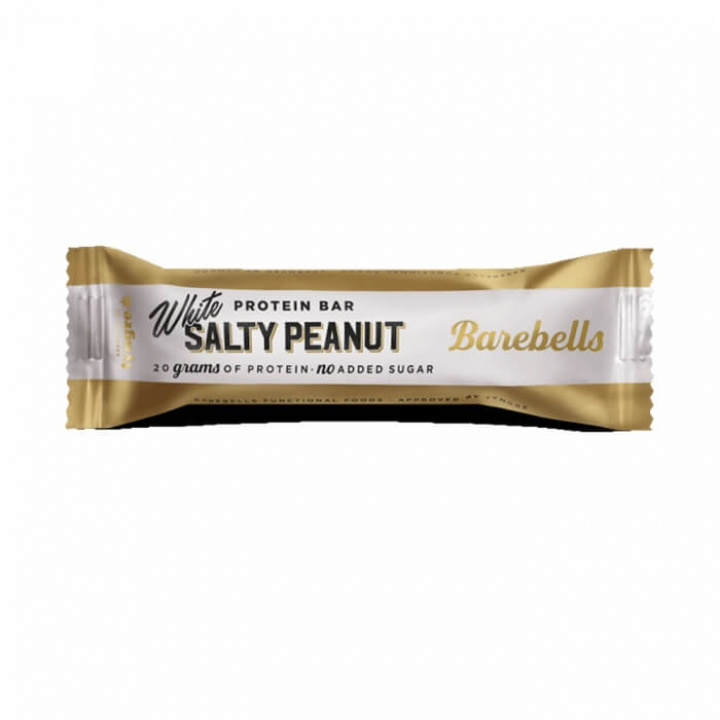 Barebells Proteinbar, 55 g (White Salty Peanut) i gruppen Bars / Proteinbarer hos Tillskottsbolaget (BAREBELLS1CCL12C-11)