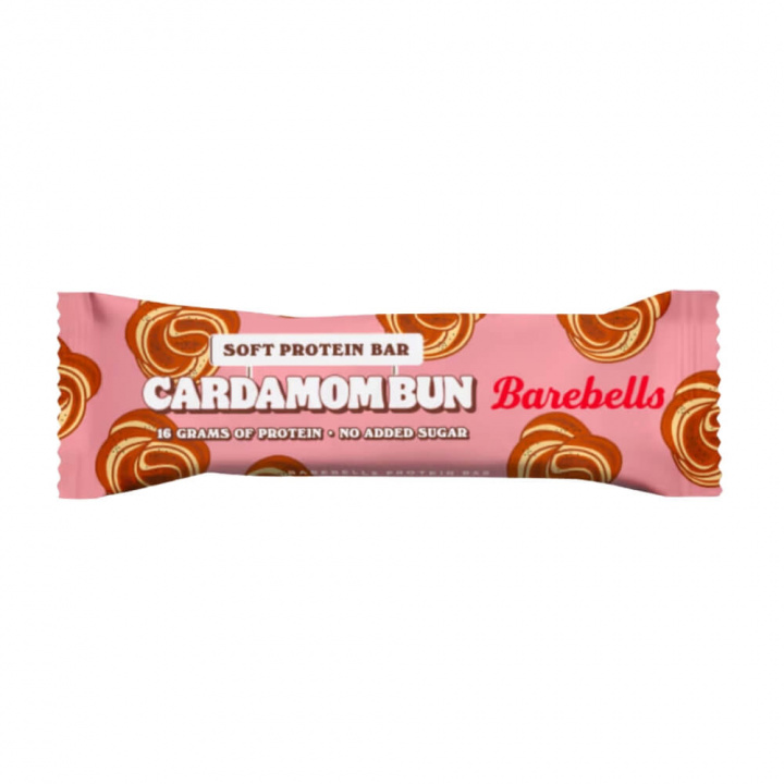 Barebells Proteinbar, 55 g (Cardamom Bun - Soft Bar) i gruppen Bars / Proteinbarer hos Tillskottsbolaget (BAREBELLS1CCL12C-12)