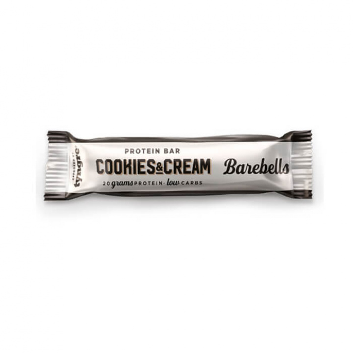 Barebells Proteinbar, 55 g (Cookies & Cream) i gruppen Bars / Proteinbarer hos Tillskottsbolaget (BAREBELLS1CCL12CC)