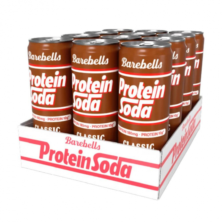 12 x Barebells Protein Soda, 355 ml (Classic Cola) i gruppen Drikkevarer / Proteindrik hos Tillskottsbolaget (BAREBELLS2847)