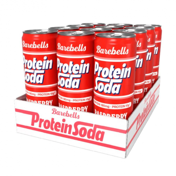 12 X Barebells Protein Soda, 355 ml (Raspberry Fizz) i gruppen Drikkevarer / Proteindrik hos Tillskottsbolaget (BAREBELLS3594)