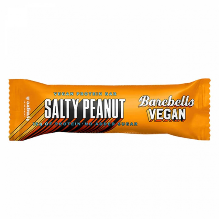Barebells Vegan Protein Bar, 55 g (Salty Peanut) i gruppen Bars / Veganske proteinbarer hos Tillskottsbolaget (BAREBELLS742-2)
