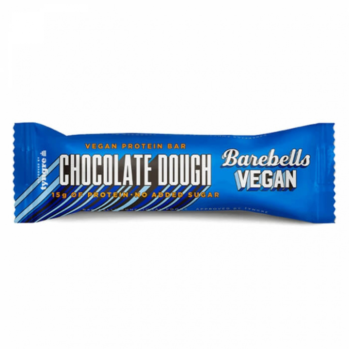 Barebells Vegan Protein Bar, 55 g (Chocolate Dough) i gruppen Bars / Veganske proteinbarer hos Tillskottsbolaget (BAREBELLS742-3)