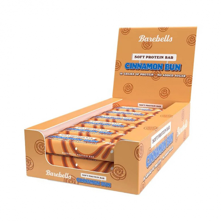 12 x Barebells Proteinbars, 55 g (Cinnamon Bun) i gruppen Bars / Proteinbarer hos Tillskottsbolaget (BAREBELLS75834)