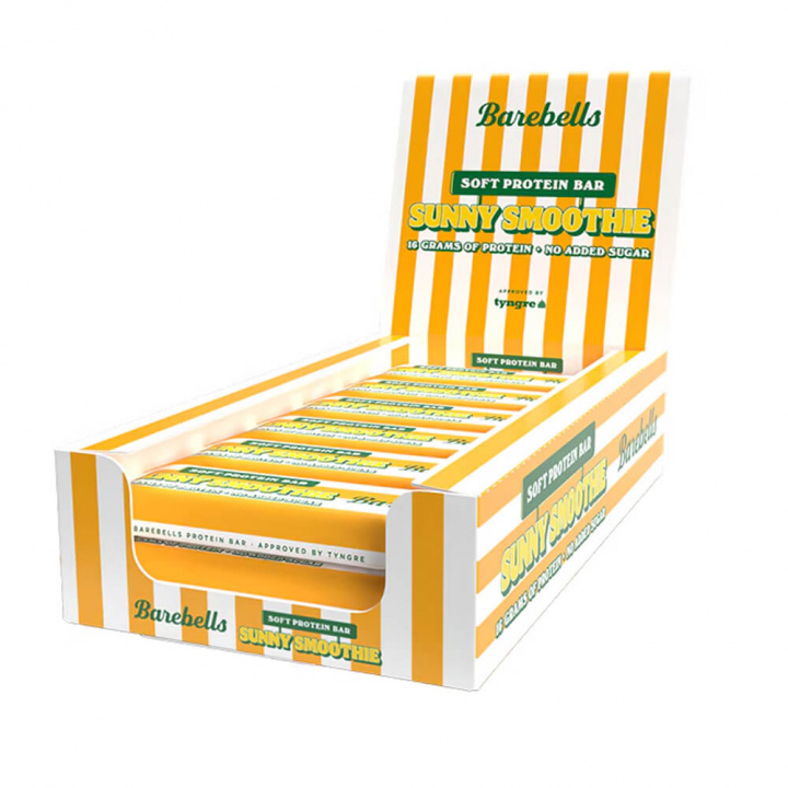 12 x Barebells Proteinbars, 55 g (Sunny Smoothie) i gruppen Bars / Proteinbarer hos Tillskottsbolaget (BAREBELLS7644)