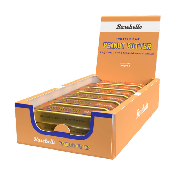 12 x Barebells Proteinbars, 55 g (Peanut Butter) i gruppen Bars / Proteinbarer hos Tillskottsbolaget (BAREBELLS7667)