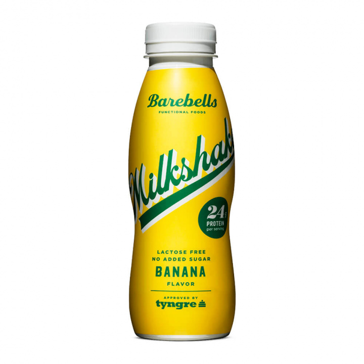 Barebells Milkshake, 330 ml (Banana) i gruppen Drikkevarer / Proteindrik hos Tillskottsbolaget (BAREBELLSMILK1TBCS)