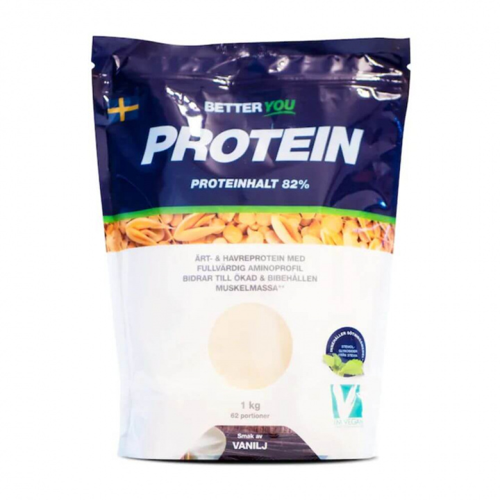 Better You Ã?rt- & havreprotein, 1 kg (Vanilj) i gruppen Kosttilskud & Fødevarer / Proteinpulver / Laktosefri Protein hos Tillskottsbolaget (BETYOU1VAN)