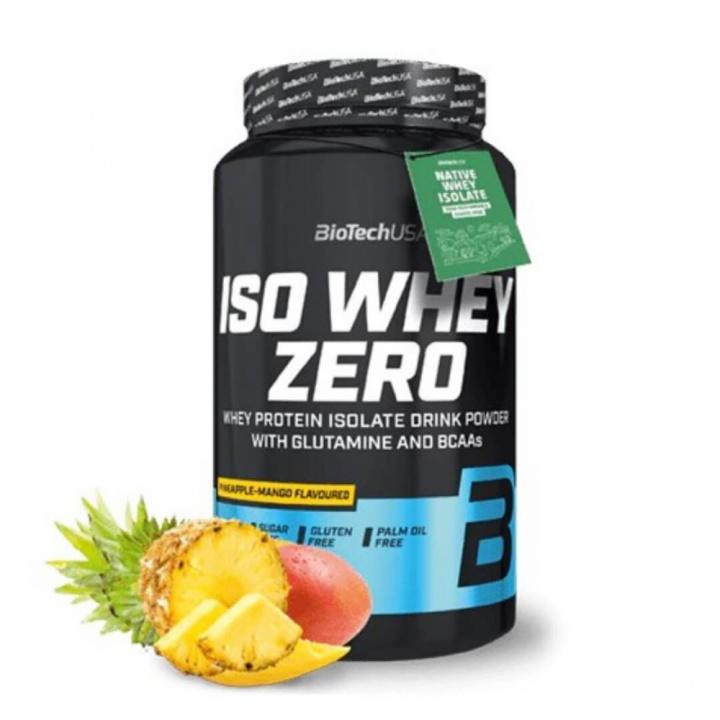 BioTechUSA Iso Whey Zero, 908 g (Pineapple-Mango) i gruppen Kosttilskud & Fødevarer / Proteinpulver / Isolatprotein hos Tillskottsbolaget (BIOTECH001-11)