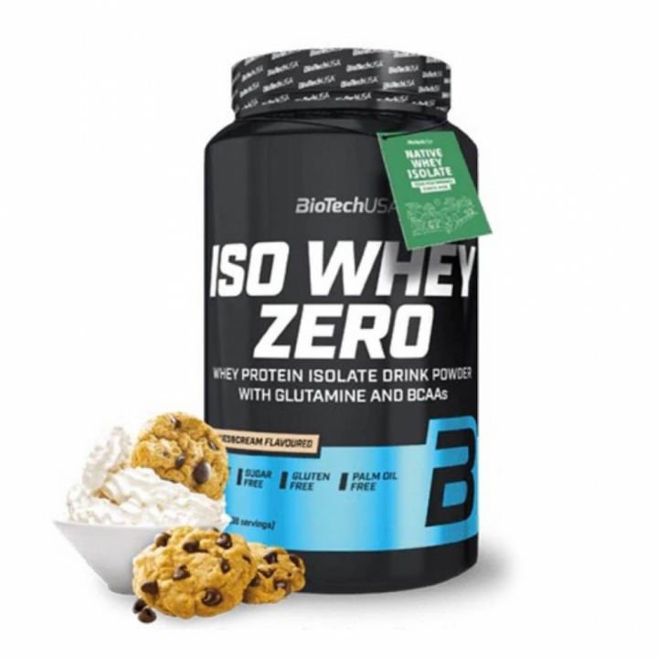 BioTechUSA Iso Whey Zero, 908 g (Cookies & Cream) i gruppen Kosttilskud & Fødevarer / Proteinpulver / Laktosefri Protein hos Tillskottsbolaget (BIOTECH001-4)