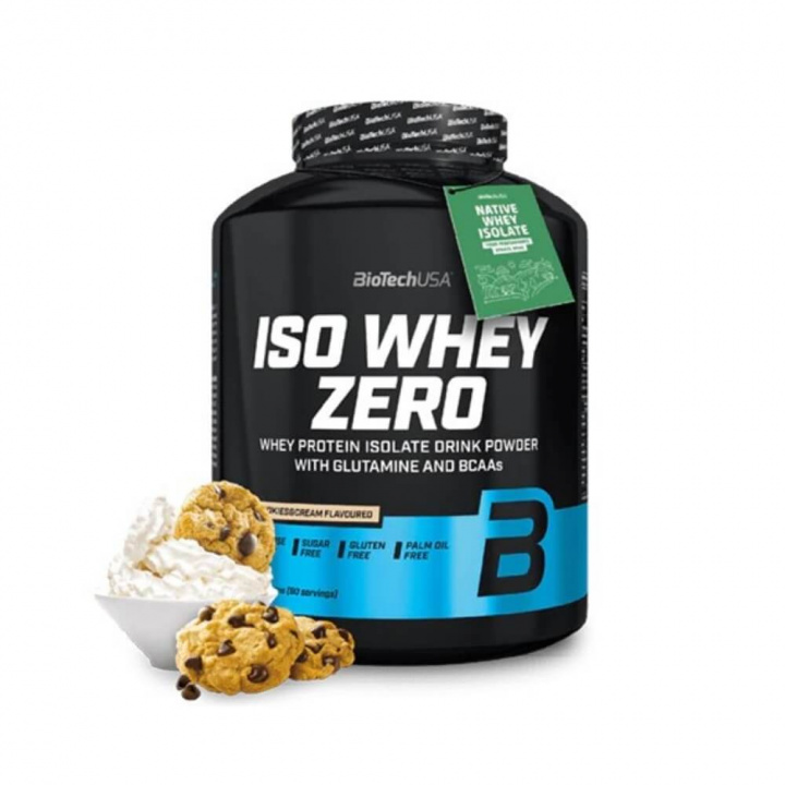 BioTechUSA Iso Whey Zero, 2270 g (Cookies & Cream) i gruppen Kosttilskud & Fødevarer / Proteinpulver / Isolatprotein hos Tillskottsbolaget (BIOTECH7590-3)