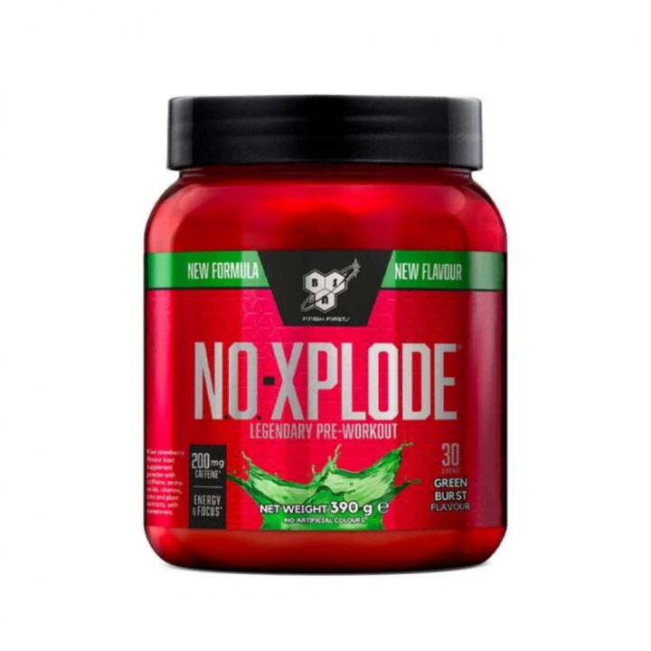 BSN N.O.-Xplode Legendary, 30 servings (Green Burst) i gruppen Kosttilskud & Fødevarer / Præstationsforbedringer / Pre-Workout / PWO hos Tillskottsbolaget (BSN764-1)