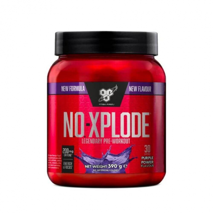 BSN N.O.-Xplode Legendary, 30 servings (Purple Power) i gruppen Kosttilskud & Fødevarer / Præstationsforbedringer / Pre-Workout / PWO hos Tillskottsbolaget (BSN764-2)