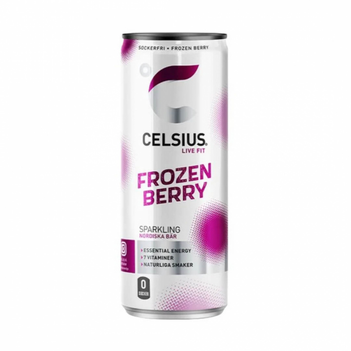 Celsius, 355 ml (Frozen Berry) i gruppen Drikkevarer / Energidrik hos Tillskottsbolaget (CELSIUS001-10)