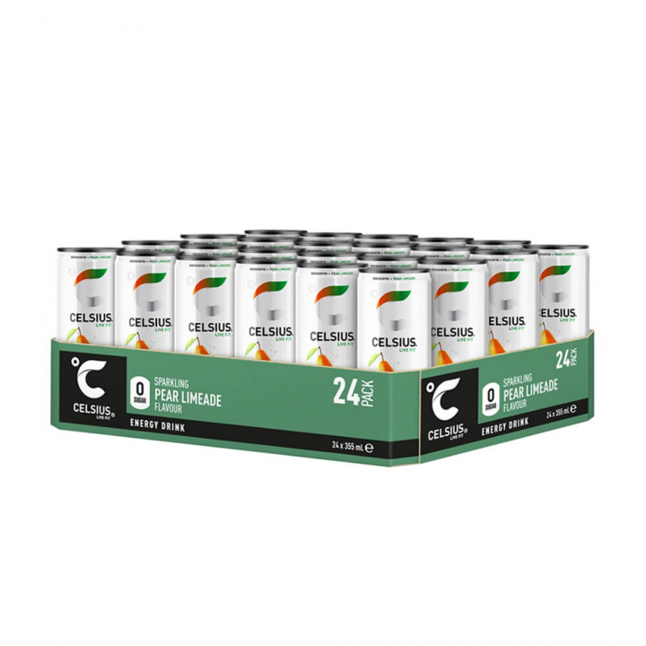 24 x Celsius, 355 ml (Pear Limeade) i gruppen Drikkevarer / Energidrik hos Tillskottsbolaget (CELSIUS67789)