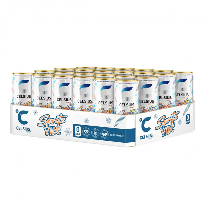24 x Celsius, 355 ml (Spritz Vibe) i gruppen Emne / Glutenfrie kosttilskud hos Tillskottsbolaget (CELSIUS765784)