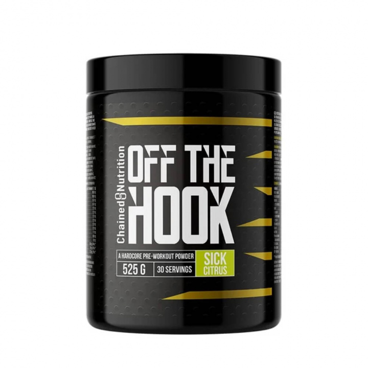 Chained Nutrition Off The Hook, 525 g (Sick Citrus) i gruppen Kosttilskud & Fødevarer / Præstationsforbedringer / Pre-Workout / PWO hos Tillskottsbolaget (CHAINED001-2)