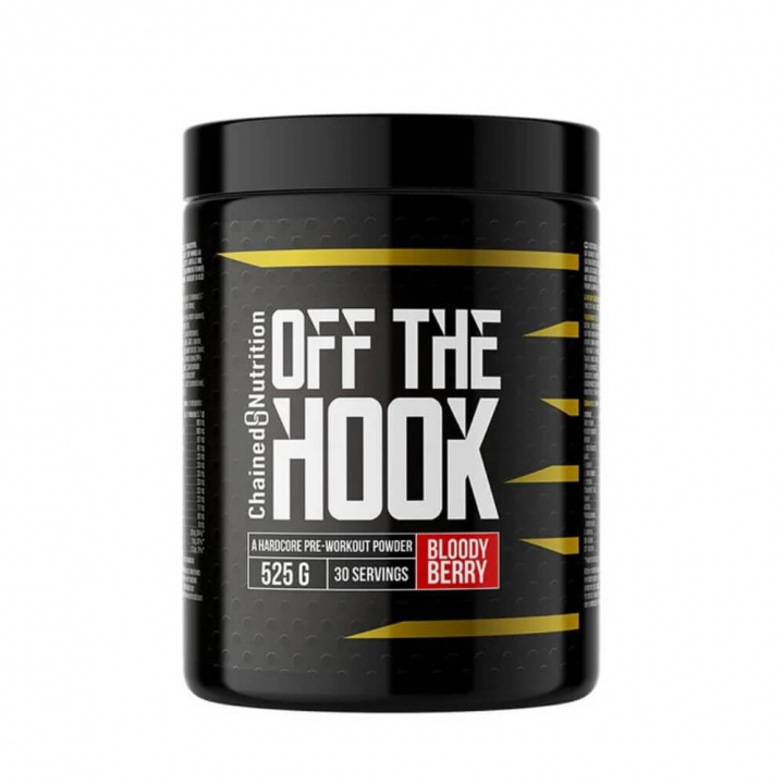 Chained Nutrition Off The Hook, 525 g (Bloody Berry) i gruppen Kosttilskud & Fødevarer / Præstationsforbedringer / Pre-Workout / PWO hos Tillskottsbolaget (CHAINED001-4)