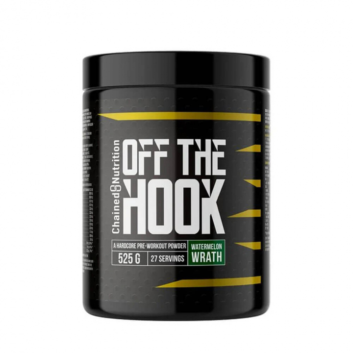 Chained Nutrition Off The Hook, 525 g (Watermelon Wrath) i gruppen Kosttilskud & Fødevarer / Præstationsforbedringer / Pre-Workout / PWO hos Tillskottsbolaget (CHAINED001-7)