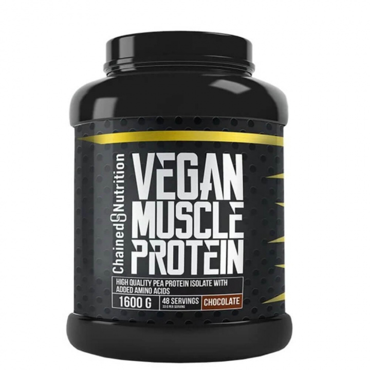 Chained Nutrition Vegan Muscle Protein, 1600 g (Chocolate) i gruppen Kosttilskud & Fødevarer / Proteinpulver / Laktosefri Protein hos Tillskottsbolaget (CHAINED7654-1)