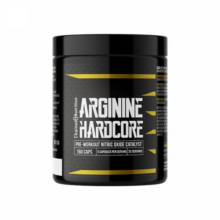 Chained Nutrition Arginine Hardcore, 160 caps i gruppen Kosttilskud & Fødevarer / Præstationsforbedringer / Pump hos Tillskottsbolaget (CHAINED893)