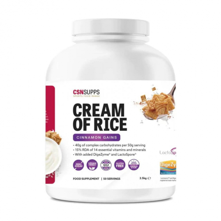 CSN Cream Of Rice, 2500 g (Cinnamon Gains) i gruppen Kosttilskud & Fødevarer / Fødevarer / Cream of Rice hos Tillskottsbolaget (CSN75332-6)