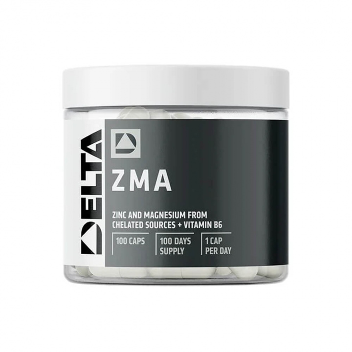 Delta Nutrition ZMA, 100 caps i gruppen Kosttilskud & Fødevarer / Mineraler / ZMA hos Tillskottsbolaget (DELTA6574)