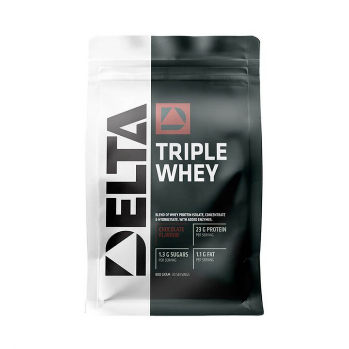 Delta Nutrition Triple Whey, 900 g i gruppen Kosttilskud & Fødevarer / Proteinpulver / Valleprotein / Whey protein hos Tillskottsbolaget (DELTA75823)