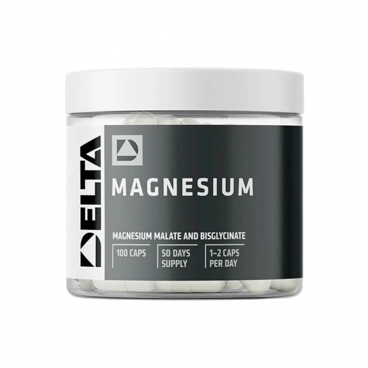 Delta Nutrition Magnesium, 100 caps i gruppen Kosttilskud & Fødevarer / Mineraler / Magnesium hos Tillskottsbolaget (DELTA7583)