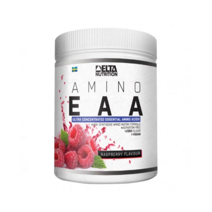 Delta Nutrition EAA Amino, 400 g (Raspberry) i gruppen Kosttilskud & Fødevarer / Aminosyrer / EAA hos Tillskottsbolaget (DELTA8954-4)
